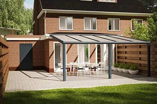 Terrassendach Alu Terrassenüberdachung 606x400 Überdachung Veranda COMFORTLINE