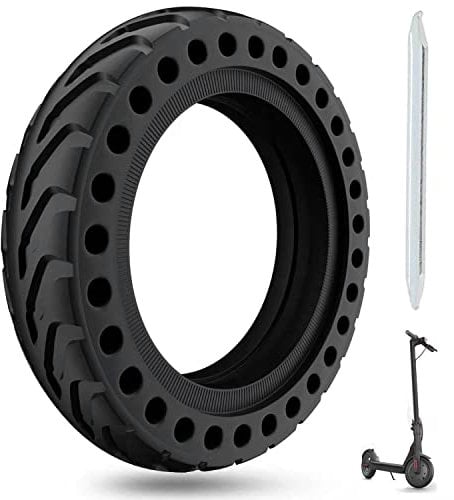 OUXI Xiaomi M365 Solid Tyre, Puncture Proof Electric Scooter Tyres Tire Replacement Wheel 8.5 Inch Explosion Proof Rubber Honeycomb Front/Rear for Xiaomi Mijia M365 Pro (1PCS)