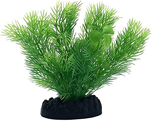 Mascot Pets 10cm Green Plastic Artificial Plant Wild Bush Reeds for Aquarium Fish Tank Aquatic Greenery Décor Decoration Water Grass Plants Hide