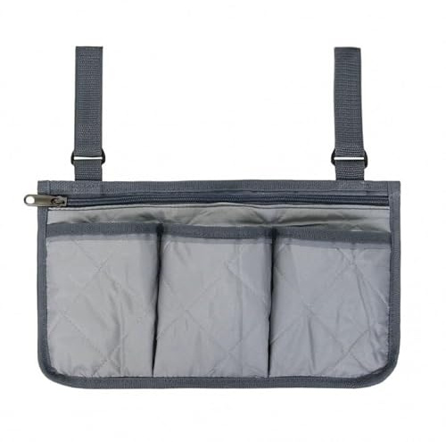 Namvo Rollstuhltasche mit Taschen – Universelle wasserdichte Armlehne Seitentasche für Elektrorollstuhl, Mobilitätsroller, Gehgestell, Zubehör
