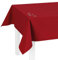 LILENO HOME Tischdecke abwaschbar [140x220cm] in Rot - Gesäumte Polypropylen Gewebe Tischdecke wasserdicht mit Fleckschutz