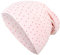Sterntaler Baby Mädchen Beanie Baby GOTS Slouch-Beanie Mütze - Beanie Baby, Kinderbeanie - aus Singlejersey mit Punkten - rosa, 39