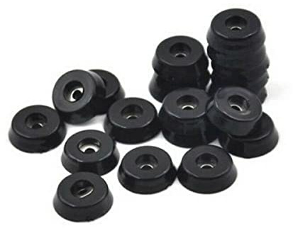 Rutschfeste Gummifüße für Gartenmöbel, Stühle, Bodenschoner für Pads, 18 x 15 x 5 mm, Gummifüße für Tische, Stühle, Möbelfüße für Pads, Fliesen, Bodenschoner, 20 Stück