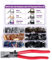 Moendergo 90PCS Metal Tail Clip Wristlet Lanyard Keychain Bracelet Hardware with Key Fob Pliers Tool for Keychain and Wristlet Clamp Hardware Supplies