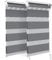 VOUNOT 2er Set Doppelrollo klemmfix ohne Bohren, Duo Rollo Klemmrollo für Fenster und Tür, lichtdurchlässig & verdunkelnd Fensterrollo, 45x150cm, Grau