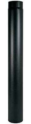 Tubo fumo nero L 25 cm da interno per stufa a legna sp 2 MM (DIAMETRO 120)