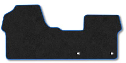 Citroen Dispatch (2016+) Carpet Car Mats | Blue Edge Trim Tailored Fit Floor Mats Full Coverage Protection Accessories Easy Clean Anti Slip Made in the UK