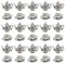 JKJF 30 pezzi teiera charms ciondolo tazza da caffè ciondolo vintage bollitore charms per orecchini fai da te collana bracciale gioielli – argento antico, Zinco Metallo