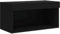 vidaXL TV Schrank, Fernsehschrank mit LED-Leuchten, Lowboard HiFi Schrank mit viel Stauraum, Wandmontage Fernsehtisch TV Möbel, Schwarz