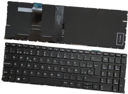 Teclado de Computadora Portátil Compatible para HP Probook 450 G8 455 G8,650 G8 655 G8 Español Retroiluminación
