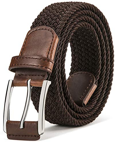 BULLIANT Gürtel Herren, Flechtgürtel Stretchgürtel 35mm | Golfgürtel Freizeit Geflochten für Herren&Damen,Passend zu Jeans