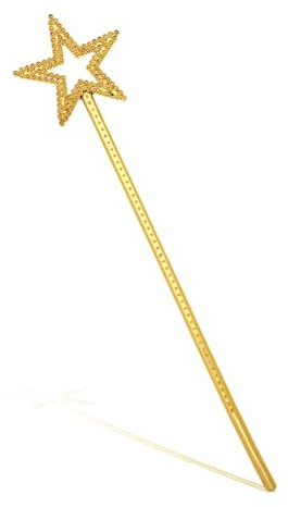 ZEYIYER Baguette de Fée pour Enfants, Baguette à Paillettes Étoile pour Filles, Baguette de Princesse Baguette de Fée Ange Doré pour Baguette de Fée Étoile pour Accessoires de Costume