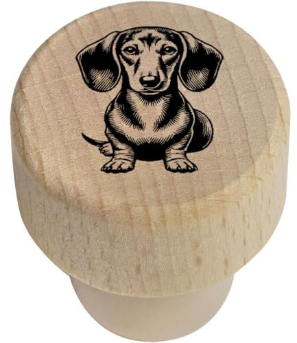 19mm 'Dachshund' Wooden Bottle Stopper/Cork (BS00029606)
