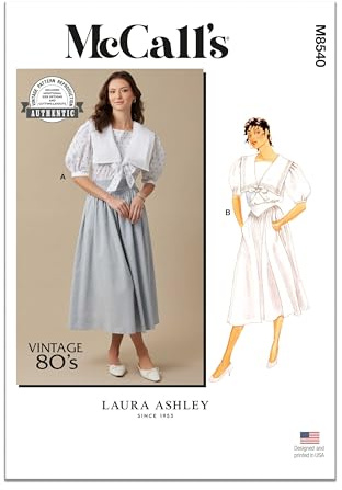 MCCALLS Sewing Patten M8540H5 Misses' Top and Skirt by Laura Ashley H5 (6-8-10-12-14)