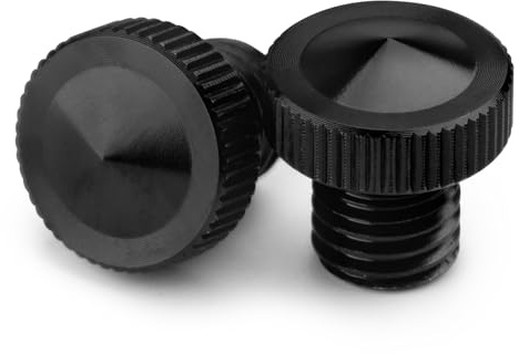 CXEPI Motorrad Spiegel Blindstopfen, Aluminium CNC Spiegelloch Schrauben(2×M8 Clockwise)