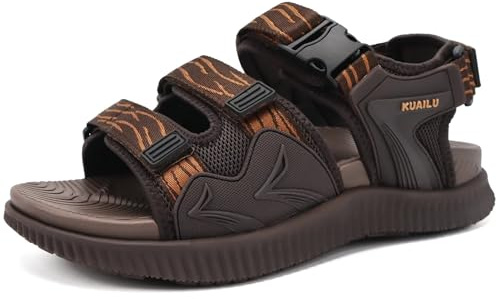 KuaiLu Sandali Trekking Uomo Ortopedici Regolabile Sportivi Outdoor Estive