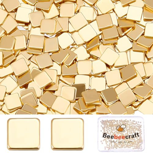 Beebeecraft 1 Box 500 Stück Lötchips Gold 2x2mm Einfaches Schweißen Löten Vorgeschnittene Chips Winzige Quadrate Niedrige Temperatur Für Schmuckherstellung Reparatur