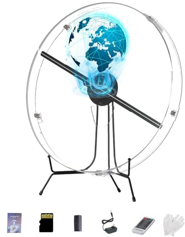 Proyector de ventilador holograma 3D de 50 cm