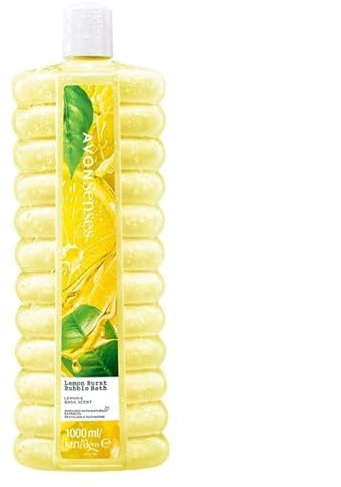 AVON BUBBLE BATH Badeschaum Lemon Burst Senses