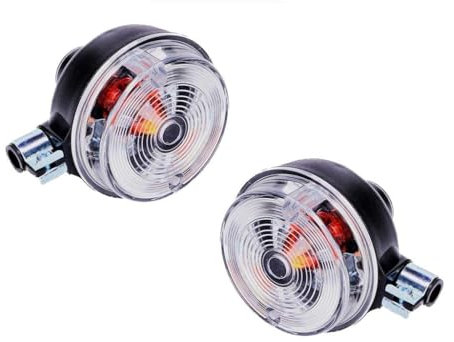 Blinker Set Klar Hinten E-Geprüft kompatibel mit Simson S50, S51, S53, SR50, MZ ETZ, TS 150 – modernes Design