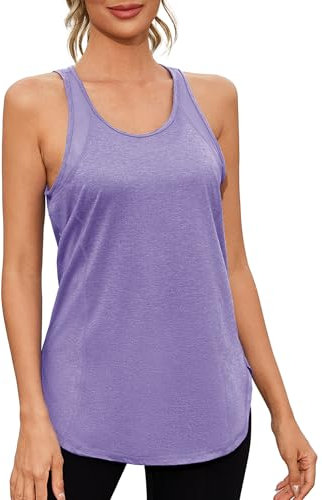 Gyabnw Sport Tank Top Damen Locker Yoga Fitness Ärmellos Shirt Atmungsaktive Sport Tops