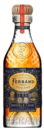 FERRAND Cognac Double Cask Finish in Pedro Ximenez-Fässern | Aus Trauben der Grande Champagne | Gereift in neuen Eichen-, Ex-Cognac- und Pedro-Ximénez-Sherry-Fässern | 1 x 700ml