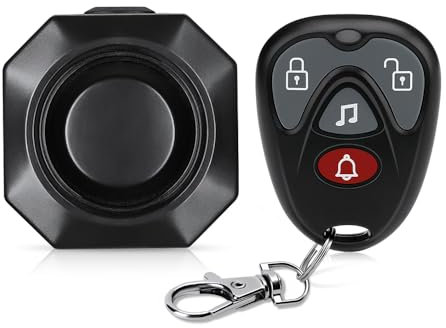 USB Rechargeable Bike Alarm,Max 110dB Motorcycle Alarm with Remote＆7 Levels Sensitivity Bike Alarms for Ebikes, Anti Theft Vibration Motion Sensor Alarm for Car Motorcycle Scooter Ebike