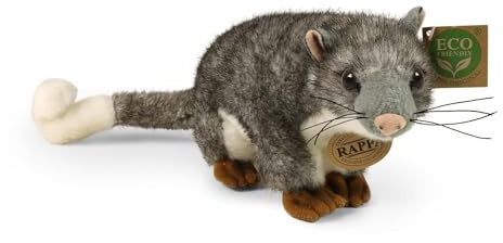 RAPPA - 242654 - Opossum,Beutelratte, Plüsch, 10cm x 12cm x 38cm, Handwäsche, ECO-Friendly
