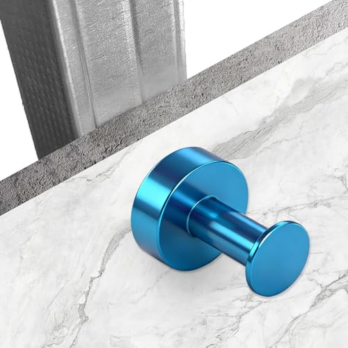 Imán para pladur potente: guía magnética para la detección de raíles y montantes en cartón yeso de espesor simple y doble - Ideal para electricistas y fontaneros (Azul)