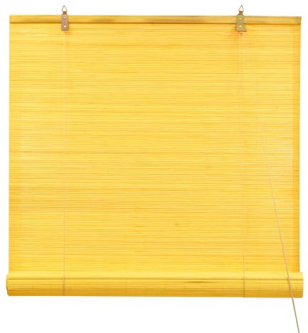 Victoria M. Bambusrollo Klemmfix Bambus Sichtschutz Rollo ohne Bohren Bambus Rollos Innen, für Fenster und Türen, 110 x 160 cm, Bambus