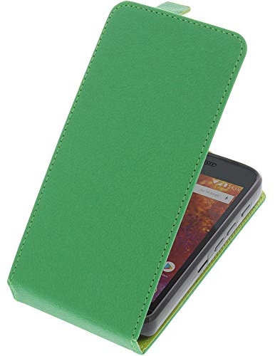 foto-kontor Tasche kompatibel mit CAT S61 Smartphone Flipstyle Schutz Hülle grün
