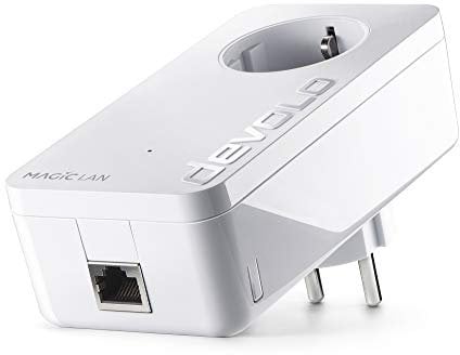 devolo Magic 2-2400 LAN Single Adapter: Extender Adapter, Powerline für Ihr Heimnetzwerk mit hoher Geschwindigkeit, ideal p. Home Office, 2400 Mbit/s, 1 Gbit LAN-Port, G.hn