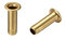 sourcing map 200 Stk. Durchgangsloch Kupfer Hohlnieten Ösen Leiterplatte PCB 3mmx10mm Golden