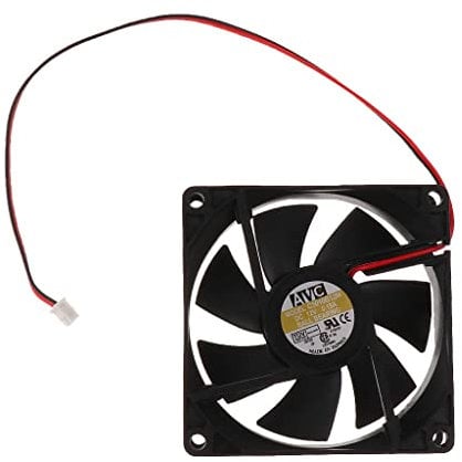 Almencla 80mm X 80mm X 25mm 8025 2 Pin DC 12V Silent Brushless Cooling Fan for Computer Case