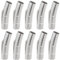 UNICRAFTALE 10 sets Stainless Steel Bayonet Clasps Column Leather Cord End Cap Snap Fit 5mm Hole Cord Clasp Connectors for Jewelry Bracelets Necklaces Buckle Making