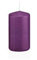 innaGLAS Bougie cylindrique Maeva, Violet, 10cm, Ø5cm, 23h - Made in Germany - Bougie Votive