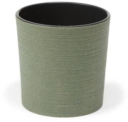 Lamela Blumentopf Martina Eco in versch. Größen und Farben, Durchmesser:25 cm, Farbe:Oliv