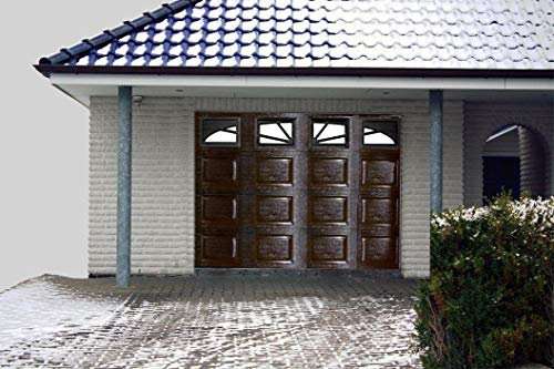 Neu2 Garagentor, Sektionaltor, Tor, 3040 x 2165, braun box mit 4 x Glas