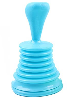 1 Pcs Powerful Mini Home Plunger for All Drain Types Covcow Sink and Drain for Bathroom, Kitchen Small Hand Held Pump Cleaner for Sinks (Blue)