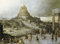 Feeling at home LEINWANDDRUCK im SCHATTENFUGENRAHMEN Nimrod, der den Bau der Tour von Babel bestellt Van Cleve Hendrick III - Die Architektur horizontal Kunstbilder im Holzrahm cm_81_X_111