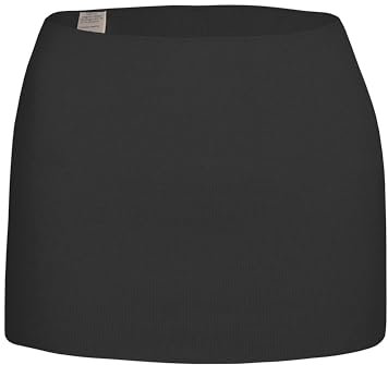wobera ANGORA Leibwärmer oder Nierenwärmer für Damen und Herren mit 50% Angora, leichte Ausführung (Gr. L, Farbe: schwarz)