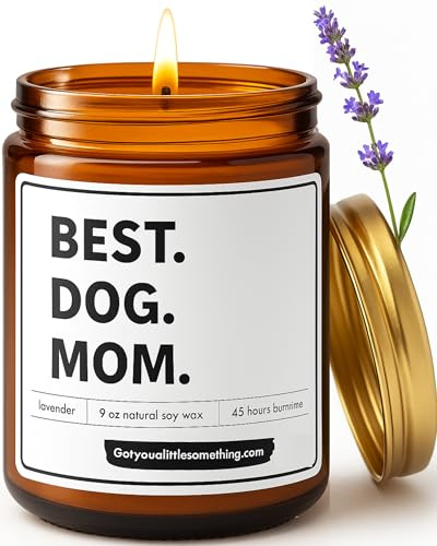Dog Mom Gifts for Women - Scented Candle for Pet Moms - Funny Gifts from Dogs, Cute Present Ideas for Dogs Owners, Fur Mama, Animal Lovers Birthday Gift for Her | Mothers Day Dog Mom Gift