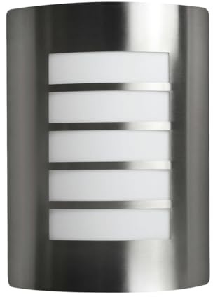 Aplique Exterior E-27 INOX.IP44 RANURADO