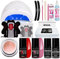 Kit ricostruzione unghie gel completo contenente Gel Costruttore per Unghie monofasico, Kit Ricostruzione Unghie Gel Ricostruzione Unghie autolivellante e resistente con nail form fino a 5 settimane