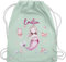 Turnbeutel Rucksack - Meerjungfrau Nymphe Nixe - Unisize - Pastell Grün - meerjungfrau-rucksack meerjungfrauen nymph beuteltasche mädchen motiv turnsackerl personalisierte und eigenem