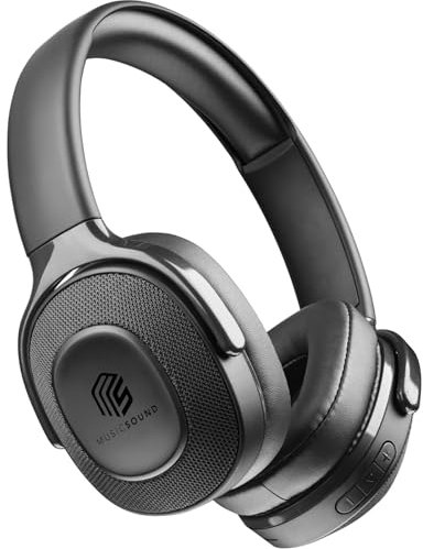 Music Sound | DEEP - Cuffia wireless con tecnologia Low Latency - Playtime 22h - Nero