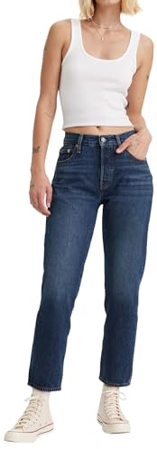 Levi's Damen Jeanshose 501 Crop High Rise, Straight Fit, Blau (Up We Go No Dx), W29/L30