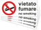 pubblimania 4 VIETATO FUMARE no smoking PVC Adesivo Resistente per Esterno e Interno (Cm 29x13) (4 Vietato Fumare)