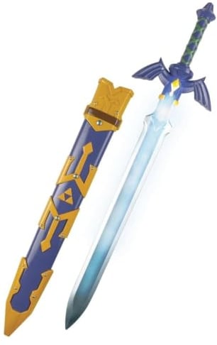 Épée de légende lumineuse Legend of Zelda 73 cm (29 pouces), sous licence officielle Disguise, accessoire de déguisement avec épée lumineuse LED, fourreau et poignée détaillés inclus, inspirée de Link