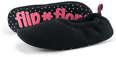 flip*flop Ballett*Knit Damen Ballerina Schwarz, Größe 40 EU